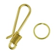 thumbnail image 3 of Gold Fish Buckle Belt Bag Clip Loop Hook Keychain Key Fob Keyring, 3 of 6