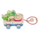 thumbnail image 4 of Crocodile Beating Drum Baby Pull Toys Rubber Wood Baby Pull Toys for Over 1 Year Old Boys Girls, 4 of 5