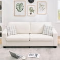 thumbnail image 3 of Ourlova 83-Inch Sofa-3 Seater Mid-Century-Chenille Fabric-Tool-Free Assembly-Beige, 3 of 7