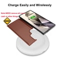 thumbnail image 3 of Galaxy S24 Ultra Plus Case, Tekcoo Galaxy S24 Ultra Wallet Case, PU Leather ID Cash Credit Card Holder Slots Magnetic Closure Kickstand Flip Slim Cover for Samsung S23 Ultra 5G [Brown], 3 of 7