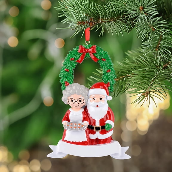 Maxora Personalized Christmas Ornament Christmas Gift for Grandma & Grandpa Mr. & Mrs.  Family of 2 Free Customize