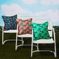 thumbnail image 2 of Duck Covers Water-Resistant Accent Pillows, 18 x 18 Inch, 2 Pack, Mojito Flamingo, 2 of 7
