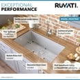 thumbnail image 3 of Ruvati RVH7300 Undermount 16 Gauge 30 in. Kitchen Sink Single Bowl, 3 of 7