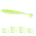 thumbnail image 3 of 15 Uds. Cebo de pesca suave con cola en T de dos colores, señuelo suave de silicona Artificial, equipo de aparejos de pesca para agua dulce y saladaCOLOR: B, 3 of 14