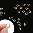 thumbnail image 6 of Alexcraft 40 PCS 925 Sterling Silver Clasps and Closures with Open Jump Rings Set 6mm Spring Ring Jewelry Connectors for Jewelry Making (5mm Clasps Silver), 6 of 7