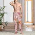 thumbnail image 6 of Lsque Beautiful Fox Print Men's Pajama Pants, Lounge Pant - Comfortable Home Wear,Elastic Waistband, Stylish Design-Medium, 6 of 9