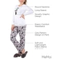 thumbnail image 3 of MeMoi Collection Christmas Cat Pajama Set - Womens - Female, 3 of 9