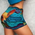 thumbnail image 4 of Disketp Colorful Textured Chihuahua for Scrunch Butt Workout Shorts Women Seamless Soft Smooth Gym Yoga Scrunch Active Shorts-XX-Large, 4 of 8