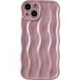 thumbnail image 1 of Caseative Patrón de ondulación de agua Marco de onda rizada suave compatible con funda para iPhone (blanco, iPhone 13 Pro Max), 1 of 4