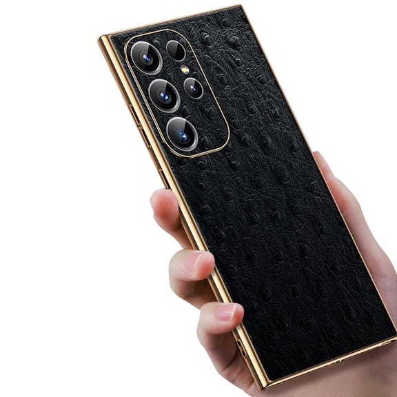 Case For Samsung Galaxy S26 Ultra/S26 Plus/S26, Genuine Leather Shell With Camera Protective Non-Slip Cover
