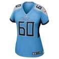 thumbnail image 2 of Women's Nike Sam Mustipher  Light Blue Tennessee Titans Team Game Jersey, 2 of 3