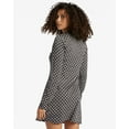 thumbnail image 3 of Billabong Women's Everleigh Mock Neck Long Sleeve Fit and Flare Knit Short Dress (X-Small, Black Pebble), 3 of 8