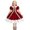 Red, variant on YunPes Baby Christmas Dress Girls Xmas Cute Puff Sleeve Ruffle Princess Dress Casual Cozy Holiday Party One Piece Clothes Set