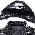 thumbnail image 4 of JUNWELL Men Clearance  Winter Jackets for Men Clearance Shiny Hooded Reflective Down Jacket Cotton Jacket, 4 of 4