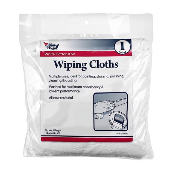 WIPING CLOTH WHITE 1LB (Pack of 1)
