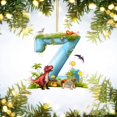 thumbnail image 1 of Color ornaments! Cute Cartoon Dinosaur Pendant 2D Acrylic Gift Pendant With Drawstring Pendant, 1 of 8