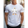 thumbnail image 1 of 1 men's 100% cotton T-shirt with the words' PSALM 23 THE LORD IS MY SHEPHERD 'printed on it Classic style, short sleeved black and white color scheme simple and atmospheric, fashionable yet dignified, 1 of 6