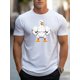 thumbnail image 1 of 1 men's 100% cotton T-shirt with the words' PSALM 23 THE LORD IS MY SHEPHERD 'printed on it Classic style, short sleeved black and white color scheme simple and atmospheric, fashionable yet dignified, 1 of 6