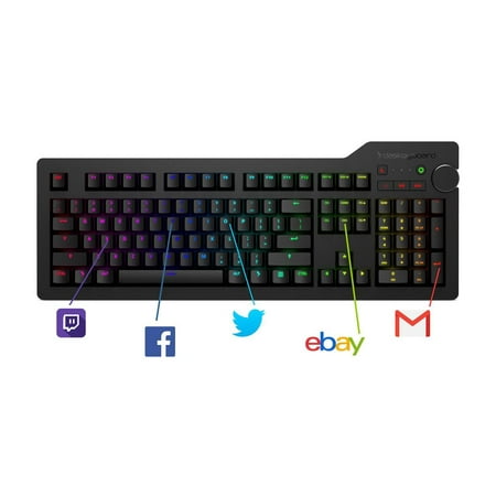 Das Keyboard - 4Q   Professional - Soft Tactile - Cherry MX  RGB Brown Mechnical Keyboard for  WIN LINUX