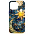 thumbnail image 1 of Funda para teléfono Celestial, vitral dorado perlado, iPhone 16 Pro, 1 of 3
