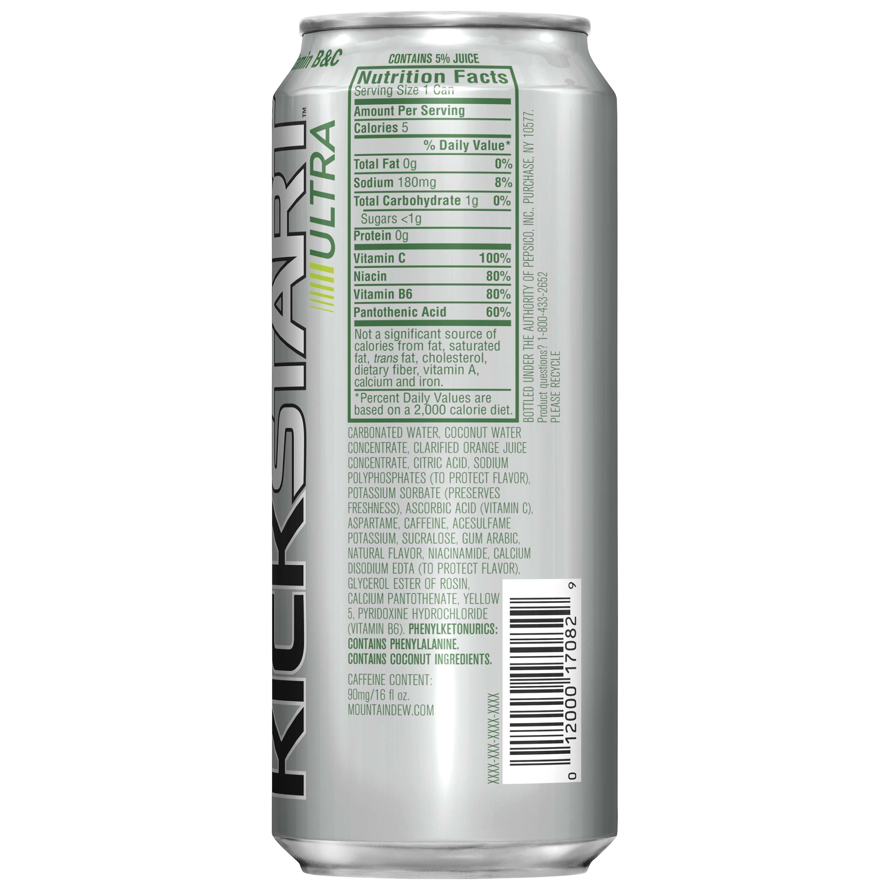 Mt Dew Kickstart Nutrition Facts Blog Dandk