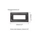 thumbnail image 2 of Uxcell 2 Pack Flush Pull Handle, 2.5 Inch Hole Center Recessed Furniture Grip, Gray, 2 of 6