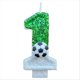 thumbnail image 3 of Football Candles Number 0-9 Green Sparkles Birthday Creatives, 3 of 5