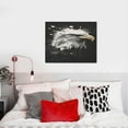 thumbnail image 4 of Kdxio Ink Style Bald Eagle Pattern Canvas Wall Art for Living Room Wall Decor for Bedroom Bathroom Modern Framed Canvas Art Prints Ready to Hang,Horizontal, 4 of 6