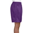 thumbnail image 3 of A4 Lined Tricot Mesh Shorts For Men in Purple | N5293, 3 of 5