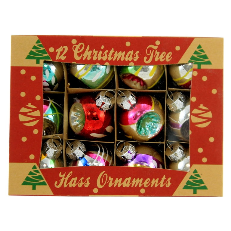 Christmas Ornament Treat Boxes - 12 Pc.