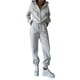 thumbnail image 1 of Conjunto de Chándal de 2 Piezas para Mujer, Sudadera de Larga con Cremallera y Pantalones de Chándal de Pierna , Conjuntos de Estar por Casa, Otoño Gris L, 1 of 7