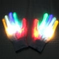 thumbnail image 3 of TELOLY LED Gloves,Dynamic Glow Effect Gloves with Lights for Stage Shows and Celebrations,Cozy Flexible Gloves for Kids,Yellow Black Half Finger, 3 of 5