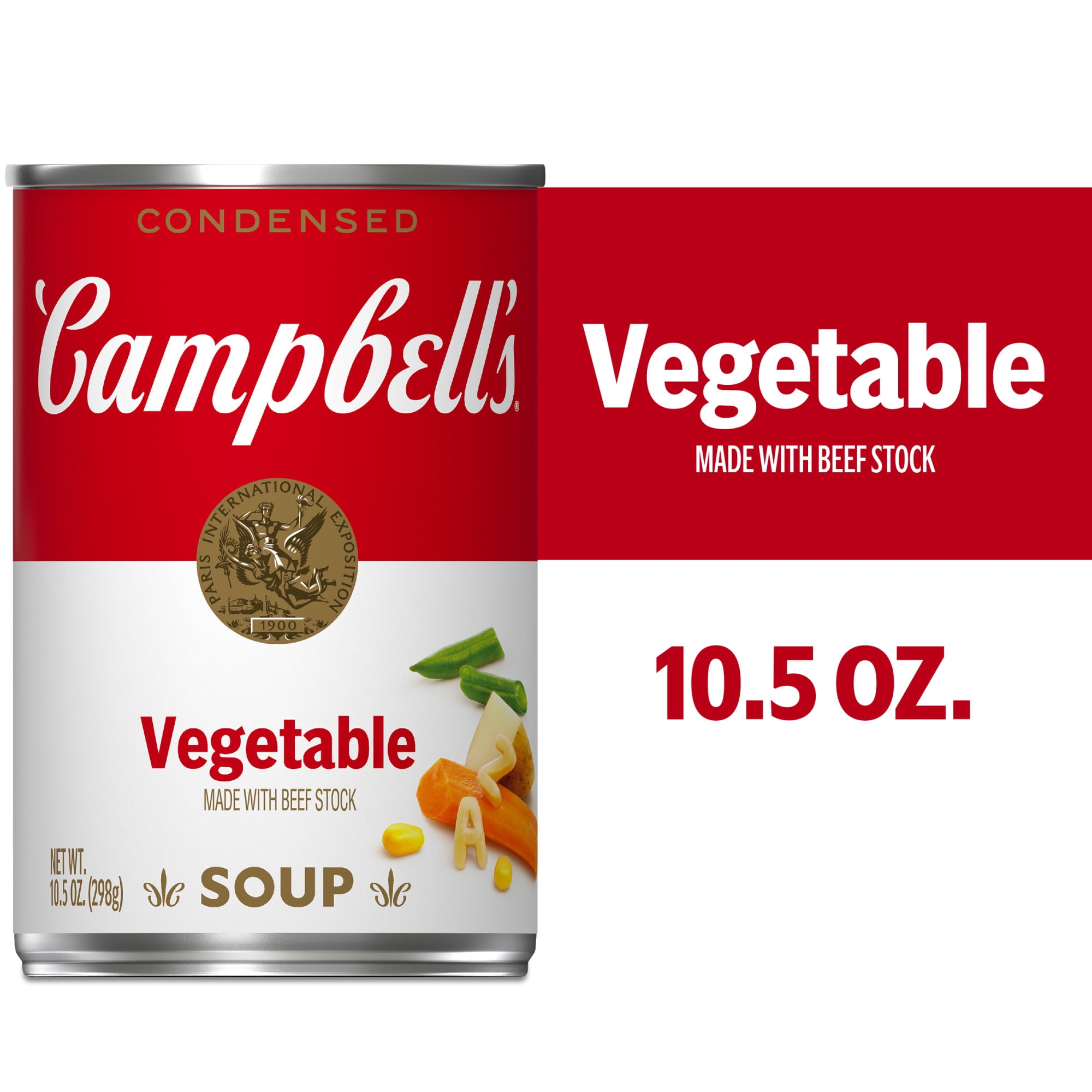 Campbell's Condensed Vegetable Beef Soup, Family Favorite, Ready
