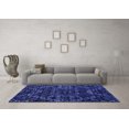 thumbnail image 3 of Ahgly Company Indoor Rectangle Abstract Blue Modern Area Rugs, 2' x 3', 3 of 4
