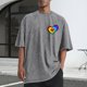 thumbnail image 1 of Tops para hombre, blusas y camisas de cuello redondo y manga corta para hombre, camisetas deportivas informales con estampado desgastado para hombre, blusas de cuello redondo y manga corta para hombre, 1 of 5