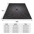 thumbnail image 3 of Balery Black Spider On Web Manta de Felpa Suave y Acogedora – Cobija de Franela Aterciopelada para Cama, Lavable y Cálida para Sofá, Mascotas, Transpirable-80"x60", 3 of 7