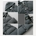 thumbnail image 4 of Niaviben Long Puffer Vest Women Hooded Vest Warm Vest for Women Denim Vest Plus Size Casual Jackets for Women Sleeveless Vest Womens Puffy Jackets Gray 4XL, 4 of 4