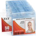 thumbnail image 2 of Mifflin-USA Card Protector (4x3 Inch, Clear, Bulk 50 Pack) Quick Load Horizontal No Zipper Name ID Badge Holder, 2 of 5