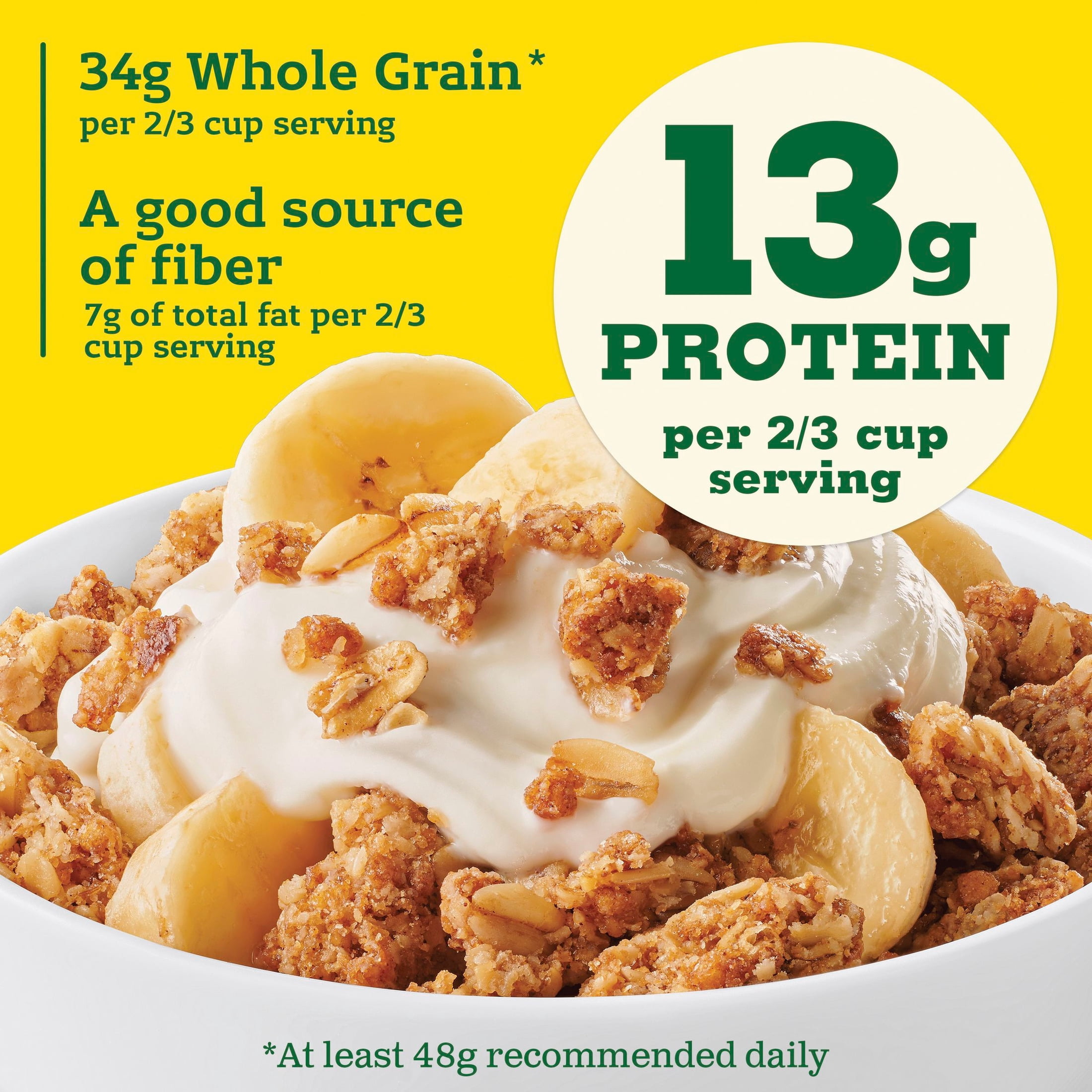 (4 pack) Nature Valley Protein Granola, Cinnamon Roll Flavor, Resealable Snack Pouch, 11 oz