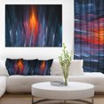 thumbnail image 1 of Fractal Fire in Light Blue - Abstract Canvas Art Print, 1 of 3