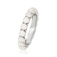 thumbnail image 3 of Ross-Simons 3.5-3.75mm Cultured Pearl Eternity Ring in Sterling Silver For Women, Women's, Adult, 3 of 6