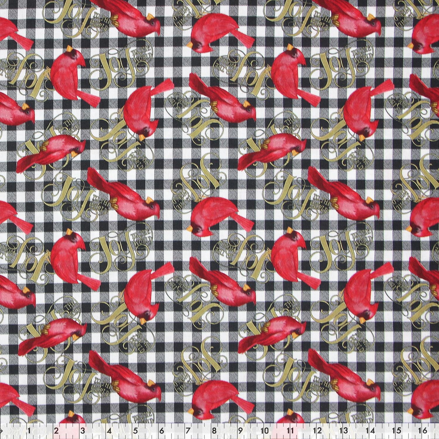 Fabric Creations Christmas Collection Joy Cotton Fabric by the Metre 114 cm (45")
