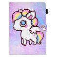 thumbnail image 5 of Universal 8 Inch Tablet Case, Dteck Portable Protective Folio Stand Case for 7.5 -8.5 Inch Tablet, Cute Pattern Kids Case for Samsung Tab A 8.0/Fire HD 8/iPad mini/Lenovo M8/8" Tablet,Colorful Pony, 5 of 5