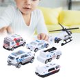 thumbnail image 1 of 6pcsAmbulance Vehicle Model Pull Back Set 1:64 Alloy Simulation Car Toys Pull-Back Car Model Collection Toy Set For Children Boys And Girls, 1 of 8