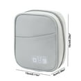 thumbnail image 3 of Hovmgk Digital Accessories Organizer, Portable Storage Pouch for Earphones, USB Cables, Chargers, Travel Electronics Organizer, Lightweight Pouch for Gadgets, Compact Travel Storage for Cables, 3 of 6