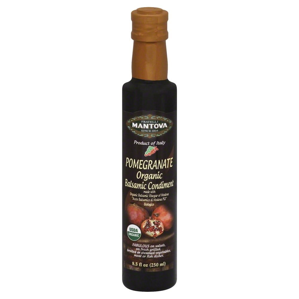Mantova Organic Vinegar, Balsamic Pomegranate, 8.5 Fl Oz