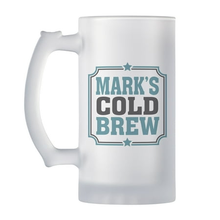 Personalized Any Message Frosted Beer Mug - Available in 4 Colors