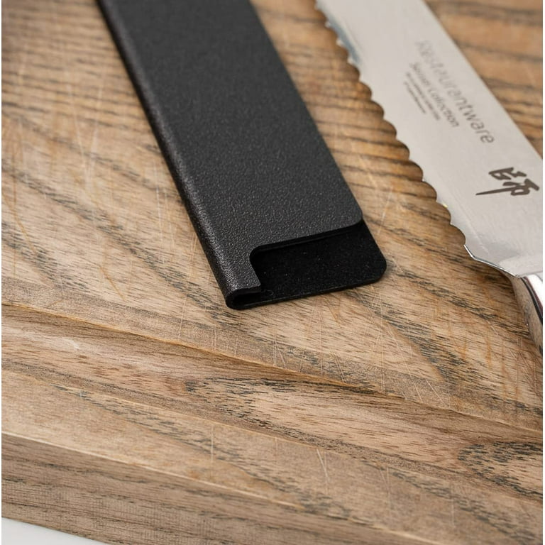 Sensei 12 x 2 inch Knife Sleeve, 1 Knife Protector - Fits Chef Knife, Felt lining, Black Plastic Knife Blade Guard, Durable, Cut-Proof - Restaurantwar
