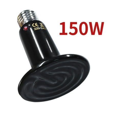 

Hi.FANCY 220V Infrared Ceramic Lamp Brooder Light Reptile Incubator Black Ceramic Heat Emitter 150W