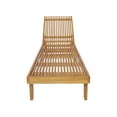 thumbnail image 5 of 78" Modern Outdoor Acacia Wood Chaise Lounge, Teak, 5 of 15